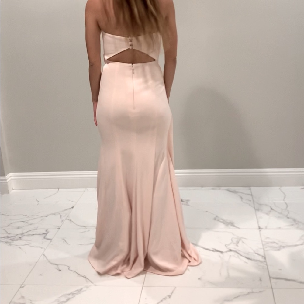 Azazie light pink dress size 0